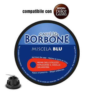 90 CAPSULE CAFFÈ BORBONE MISCELA BLU COMP. CON NESCAFÈ DOLCE GUSTO