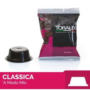 100 CAPSULE CAFFÈ TORALDO MISCELA CLASSICA COMP. CON LAVAZZA A MODO MIO