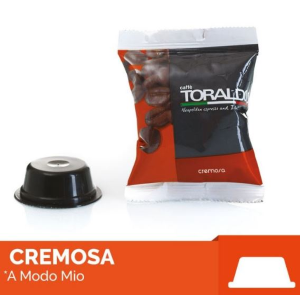 100 CAPSULE CAFFÈ TORALDO MISCELA CREMOSA COMP. CON LAVAZZA A MODO MIO