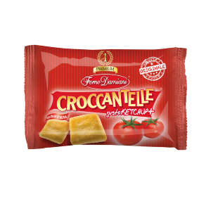 25 CONFEZIONI DI CROCCANTELLE GUSTO KETCHUP+  FORNO DAMIANI DA 35 GR CADAUNO