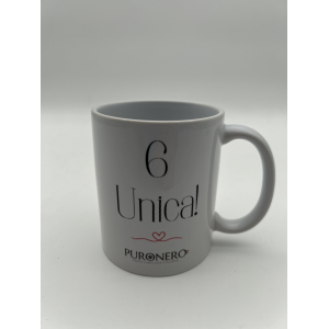 TAZZA MUG "6 UNICA"  IN CERAMICA DA 320 ML PURONERO