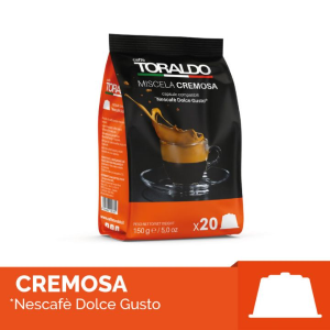 100 CAPSULE CAFFÈ TORALDO MISCELA CREMOSA COMP. NESCAFÈ DOLCE GUSTO