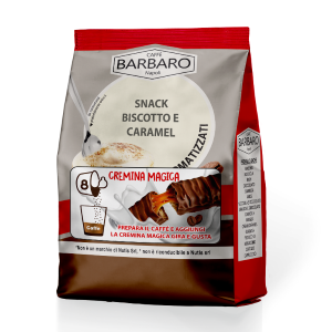 CREMINA MAGICA 8 PEZZI CAFFÈ BARBARO SNACK BISCOTTO E CARAMELLO