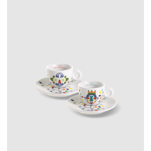 SET DA 2 TAZZINE DA ESPRESSO - ILLY ART COLLECTION PASCALE MARTHINE TAYOU