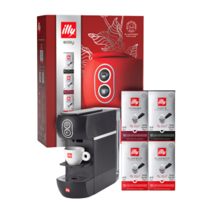 XMAS BUNDLE MACCHINA A CIALDE  ILLY NERA EASY CON 72 CIALDE