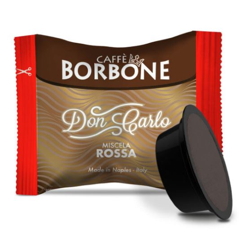 50 CAPSULE CAFFÈ BORBONE "DON CARLO" MISCELA RED COMP.CON LAVAZZA A MODO MIO